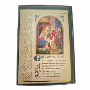 Hallmark Christmas Holiday Cards For God So Loved The World 12 Count